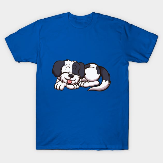 Sleeping Shih Tzu Dog T-Shirt by TheMaskedTooner